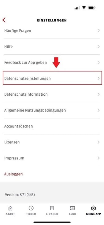 cookie einstellungen app2