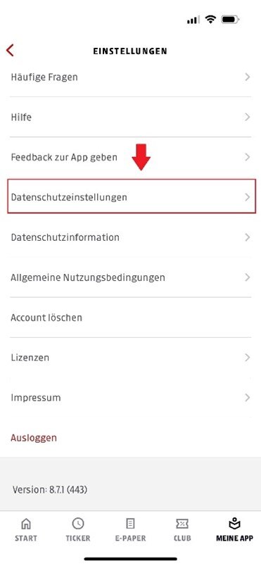 cookie einstellungen app2